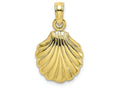 FJC Finejewelers 10k Yellow Gold Scallop Shell (2 0f 2) Charm
