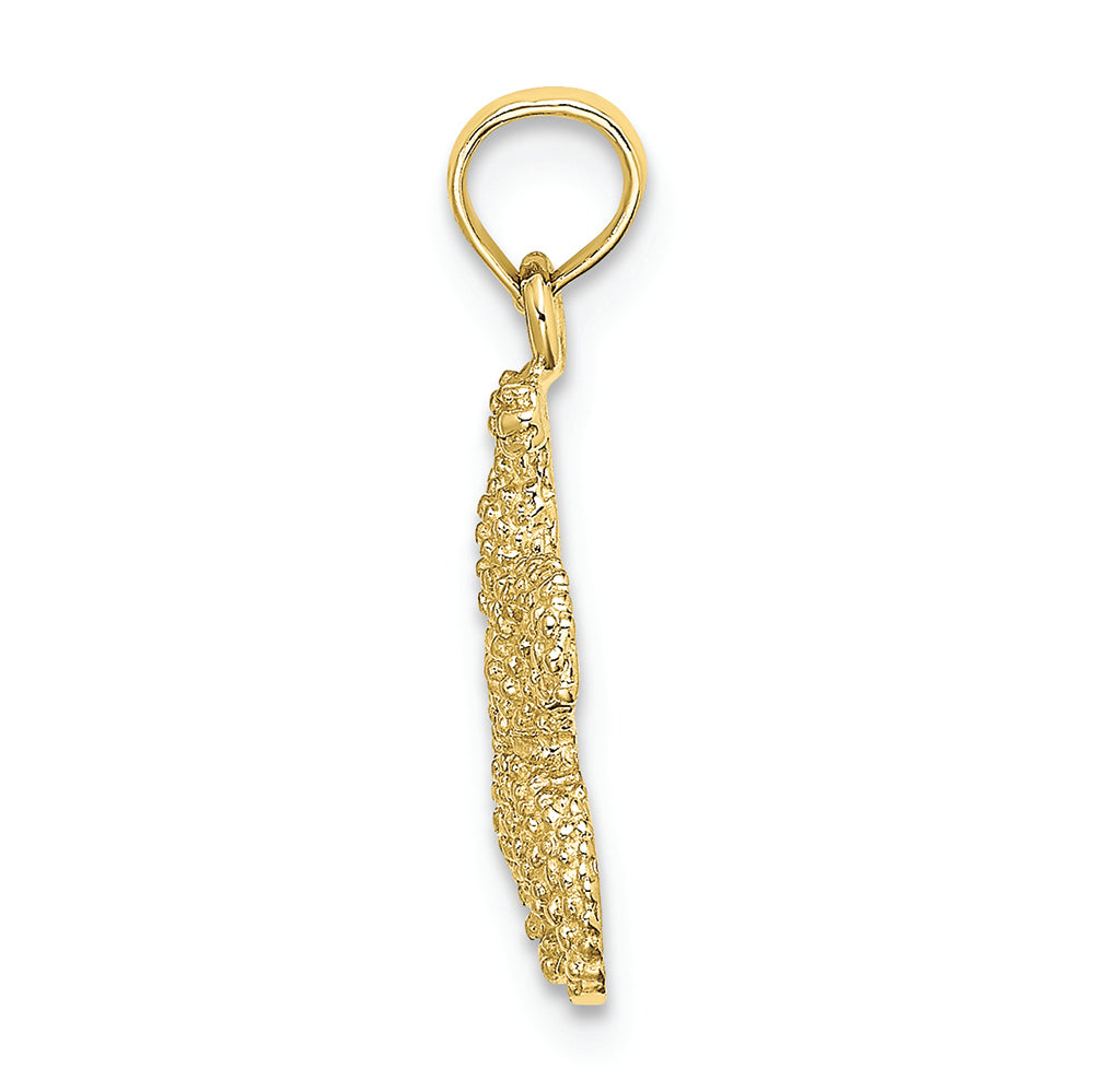 FJC Finejewelers 10k Yellow Gold Puffed Starfish Charm