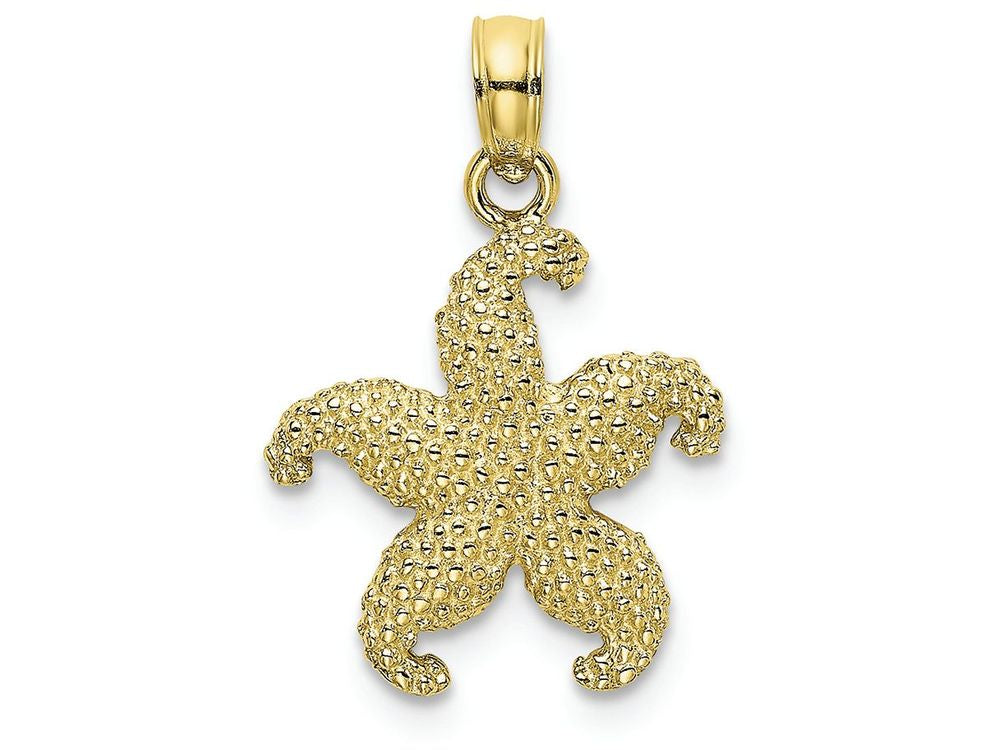FJC Finejewelers 10k Yellow Gold Puffed Starfish Charm