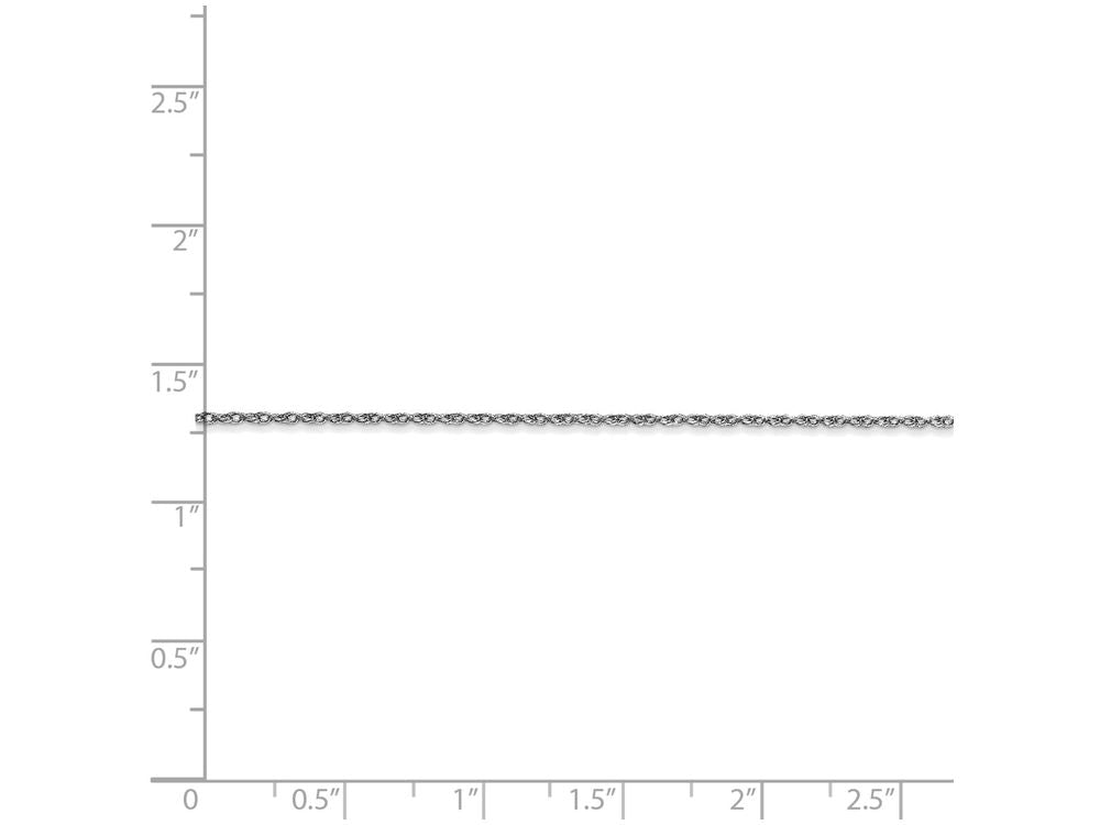 FJC Finejewelers 20 Inch 10k White Gold Rhodium-plated 0.90mm Rope Chain Necklace