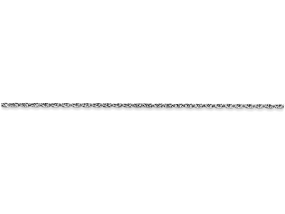 FJC Finejewelers 24 Inch 10k White Gold Rhodium-plated 0.90mm Rope Chain Necklace