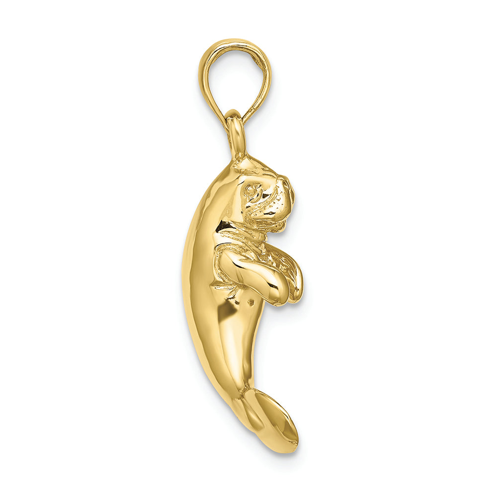 FJC Finejewelers 10k Yellow Gold 3d Manatee Charm