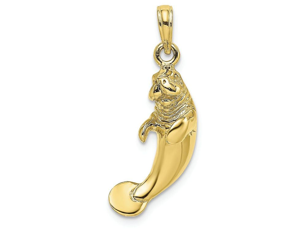 FJC Finejewelers 10k Yellow Gold 3d Manatee Charm