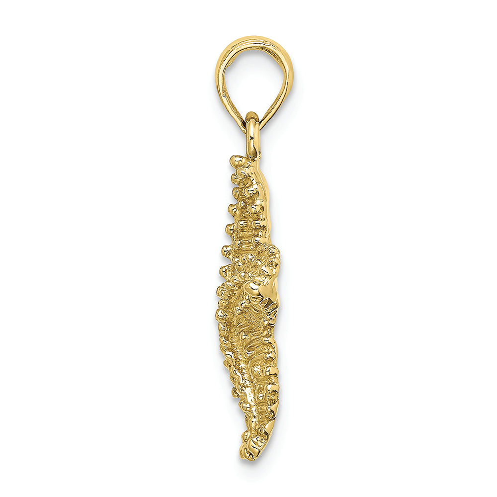 FJC Finejewelers 10k Yellow Gold Starfish with Beaded Texture Charm