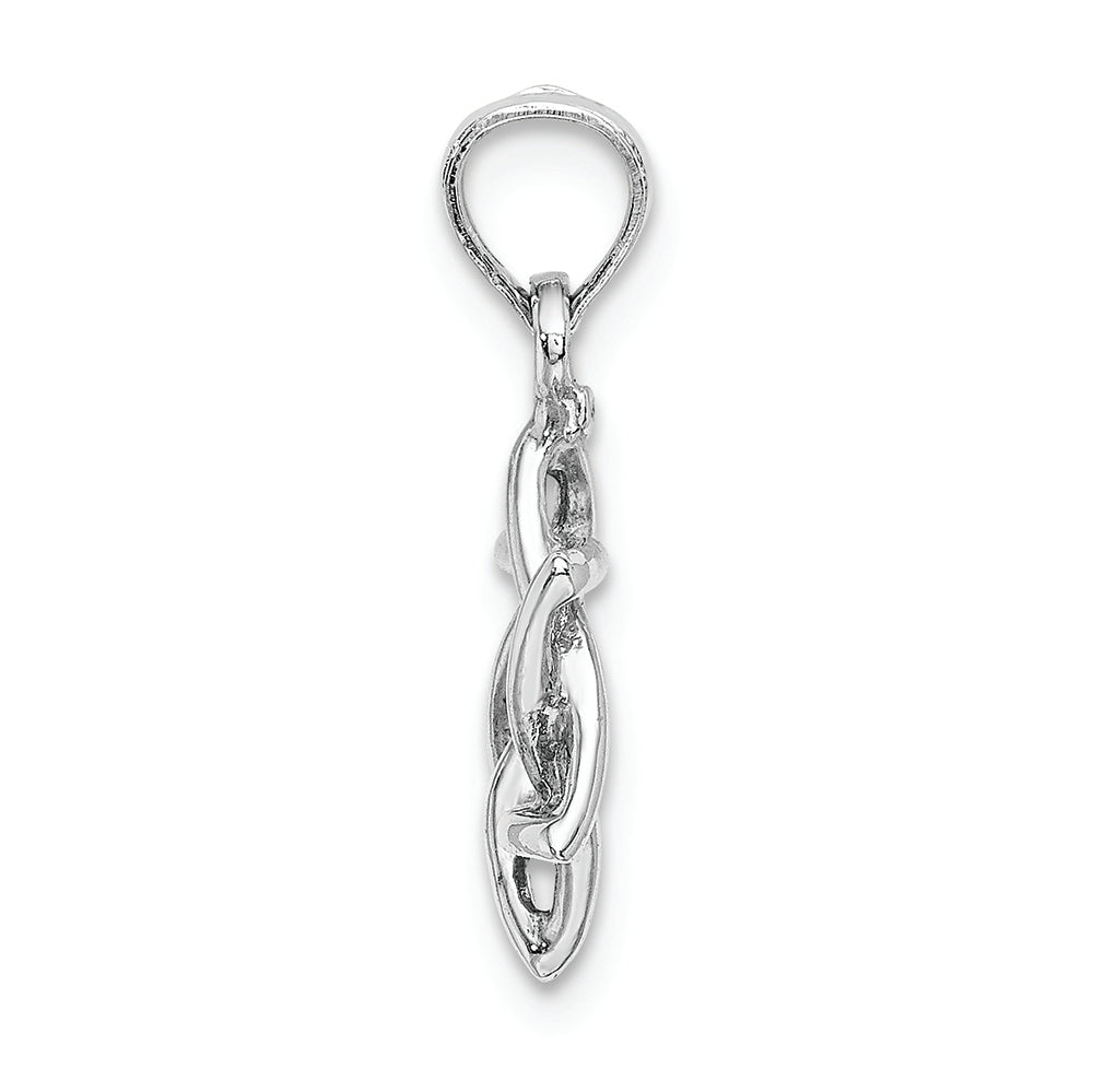FJC Finejewelers 10k White Gold 3d Star Of David Jewish Charm