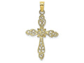 FJC Finejewelers 10k Yellow Gold Cross with X Center Charm