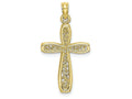 FJC Finejewelers 10k Yellow Gold Cross with Filigree Center Charm