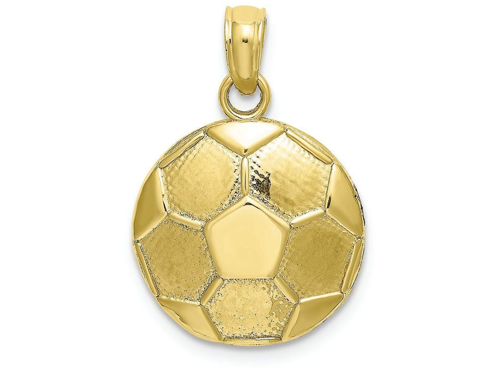 FJC Finejewelers 10k Yellow Gold Soccer Ball Charm Engraveable