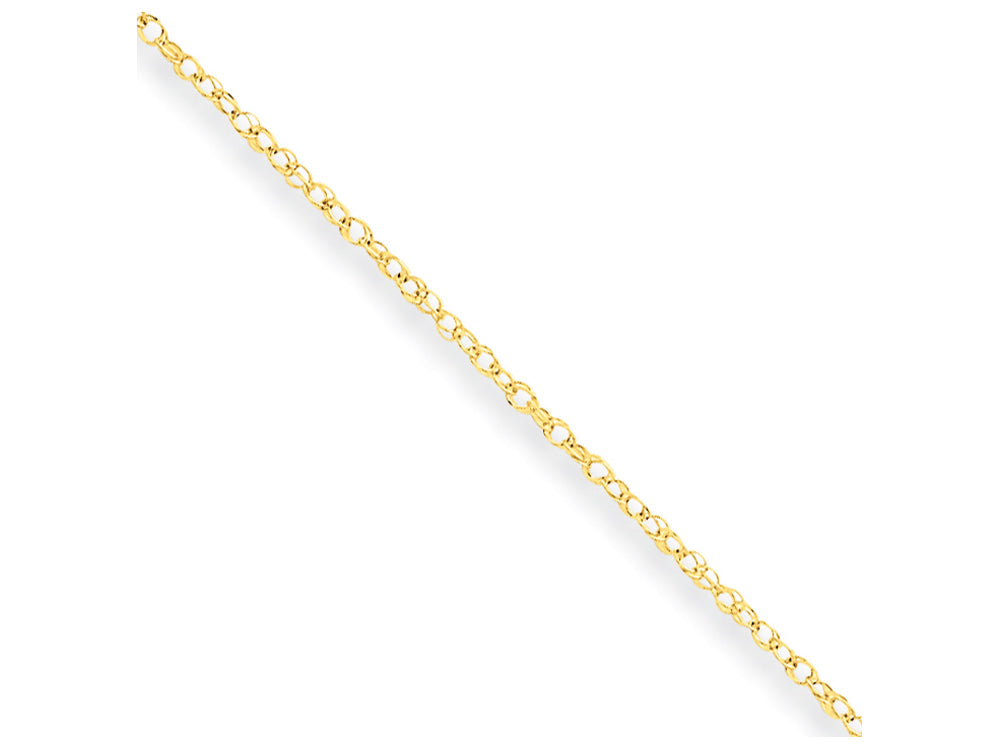 FJC Finejewelers 24 Inch 10k Carded Cable Rope Chain Necklace