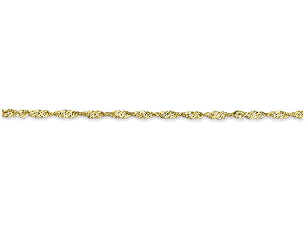 FJC Finejewelers 18 Inch 10k 1.70mm Singapore Chain Necklace