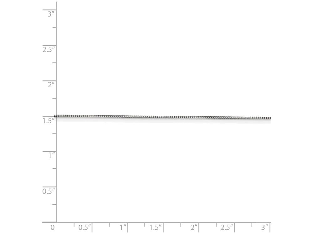 FJC Finejewelers 18 Inch 10k White Gold .7mm Box Chain Necklace