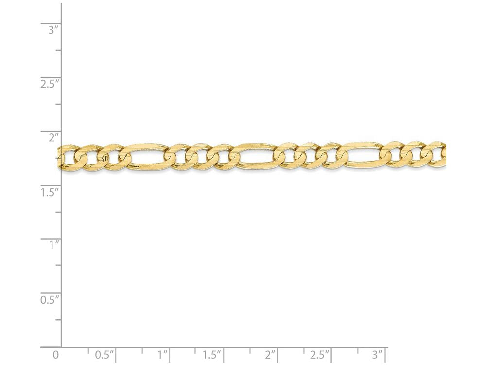 FJC Finejewelers 24 Inch 10k 6mm Light Figaro Chain Necklace