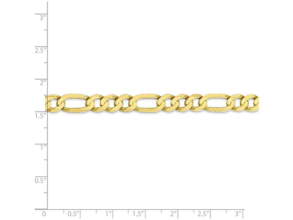 FJC Finejewelers 24 Inch 10k 6.75mm Light Figaro Chain Necklace