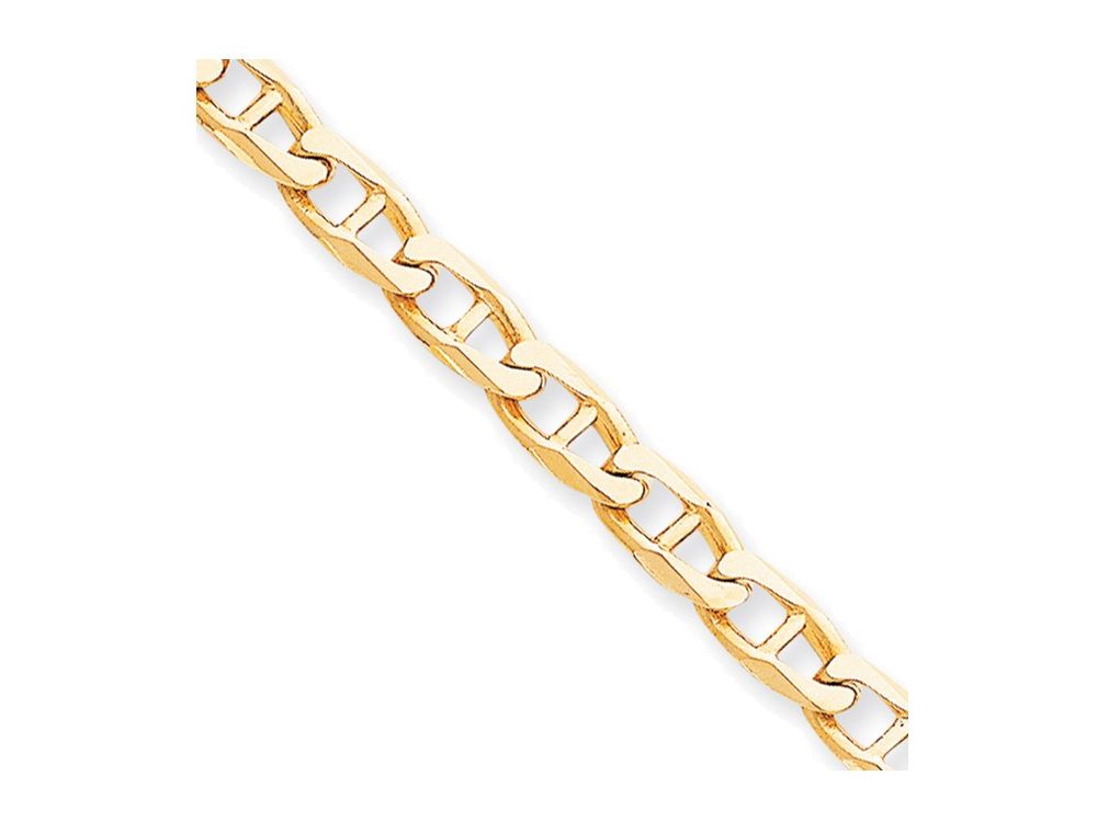 FJC Finejewelers 8 Inch 10k 7mm Hand-polished Anchor Link Chain Bracelet
