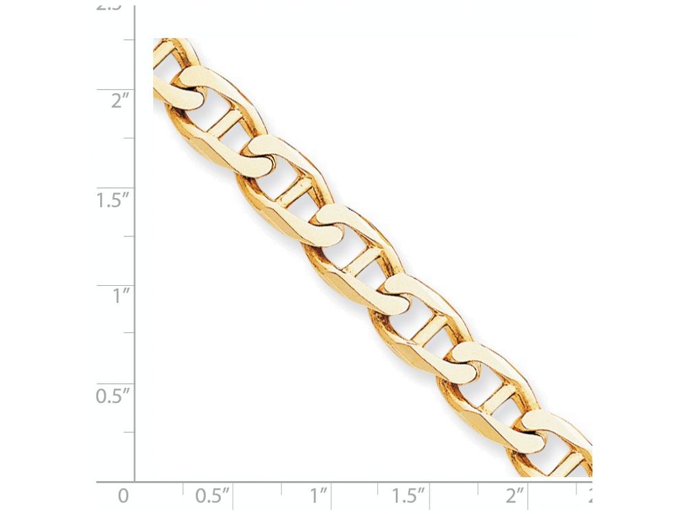 FJC Finejewelers 8 Inch 10k 9mm Hand-polished Anchor Link Chain Bracelet