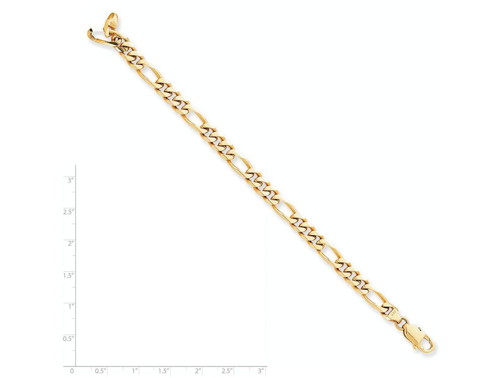 FJC Finejewelers 8 Inch 10k 7mm Hand Polished Figaro Chain Bracelet