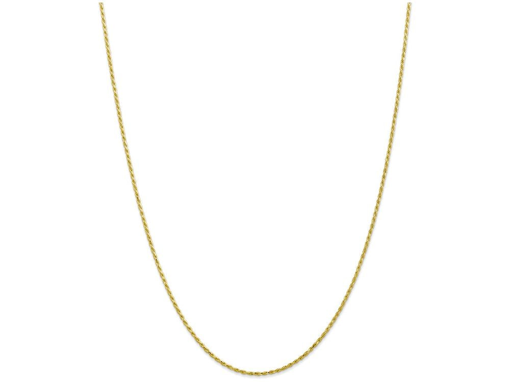 FJC Finejewelers 20 Inch 10k 1.5mm Machine Made bright-cut Rope Chain Necklace
