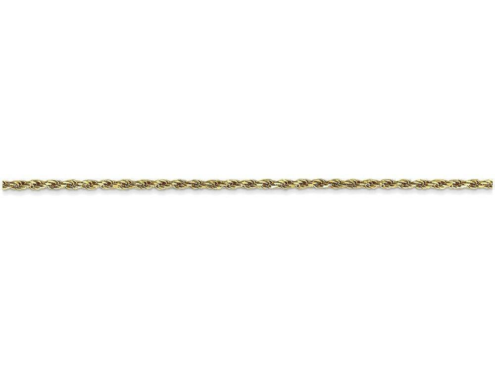 FJC Finejewelers 24 Inch 10k 1.5mm Machine Made bright-cut Rope Chain Necklace