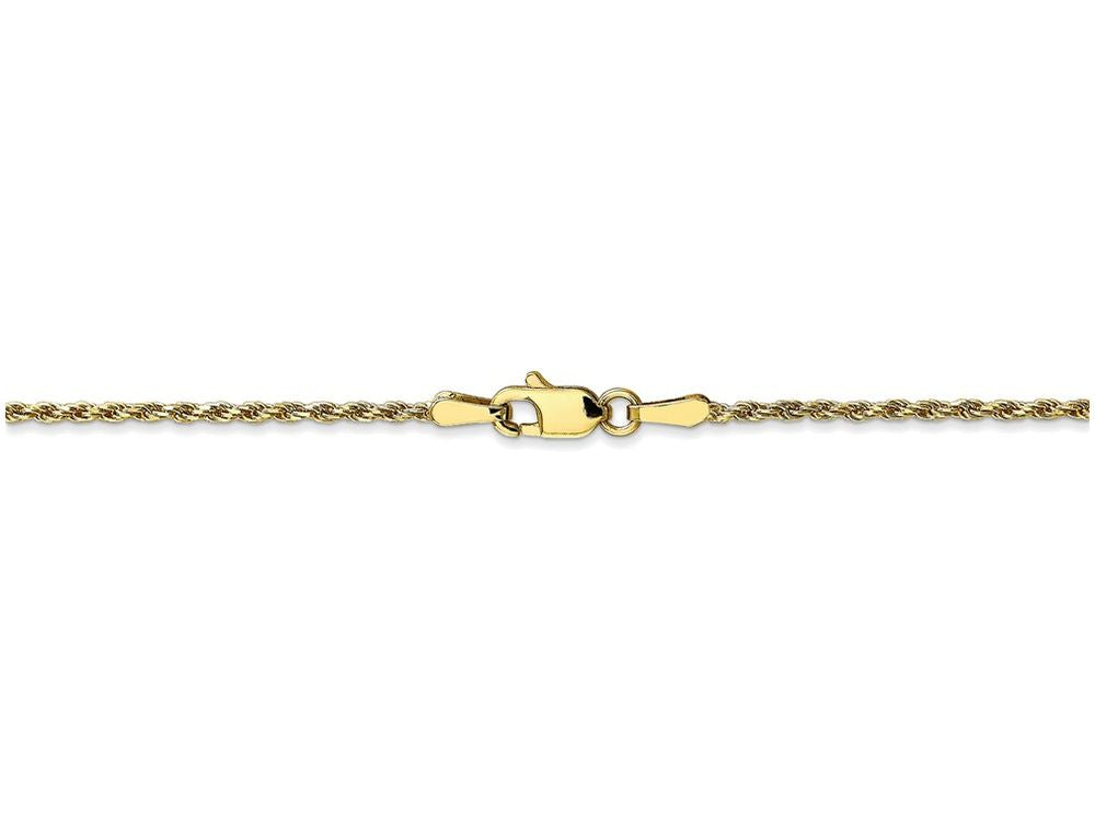 FJC Finejewelers 24 Inch 10k 1.5mm Machine Made bright-cut Rope Chain Necklace