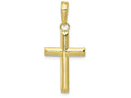 FJC Finejewelers 10k Yellow Gold Small Cross Charm