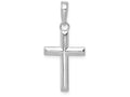 FJC Finejewelers 10k White Gold Small Cross Charm