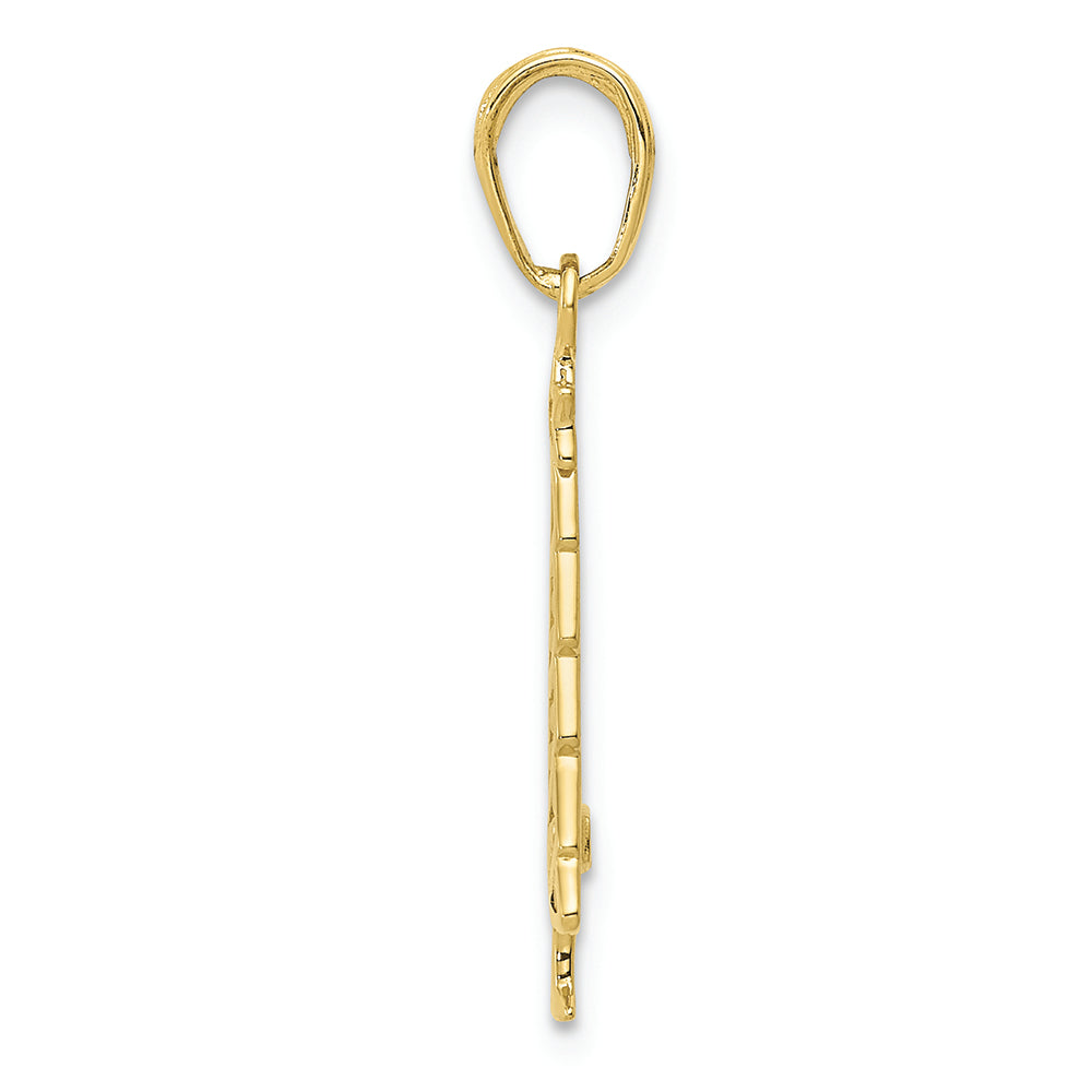 FJC Finejewelers 10k Yellow Gold Polished Christmas Tree Charm
