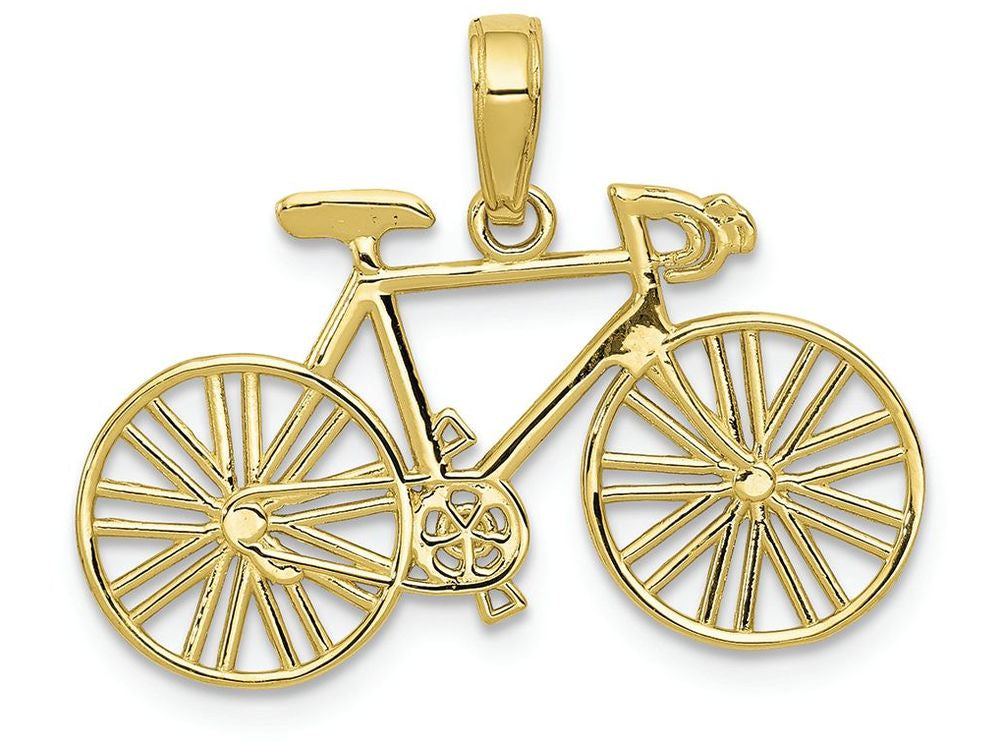 FJC Finejewelers 10k Yellow Gold Polished Bicycle Charm