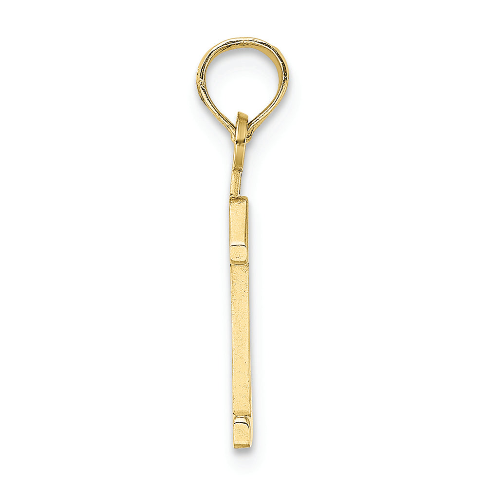 FJC Finejewelers 10k Yellow Gold 1 Block Charm