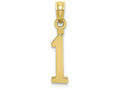 FJC Finejewelers 10k Yellow Gold 1 Block Charm