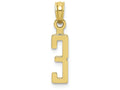 FJC Finejewelers 10k Yellow Gold 3 Block Charm