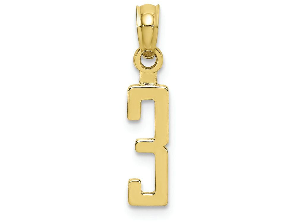 FJC Finejewelers 10k Yellow Gold 3 Block Charm