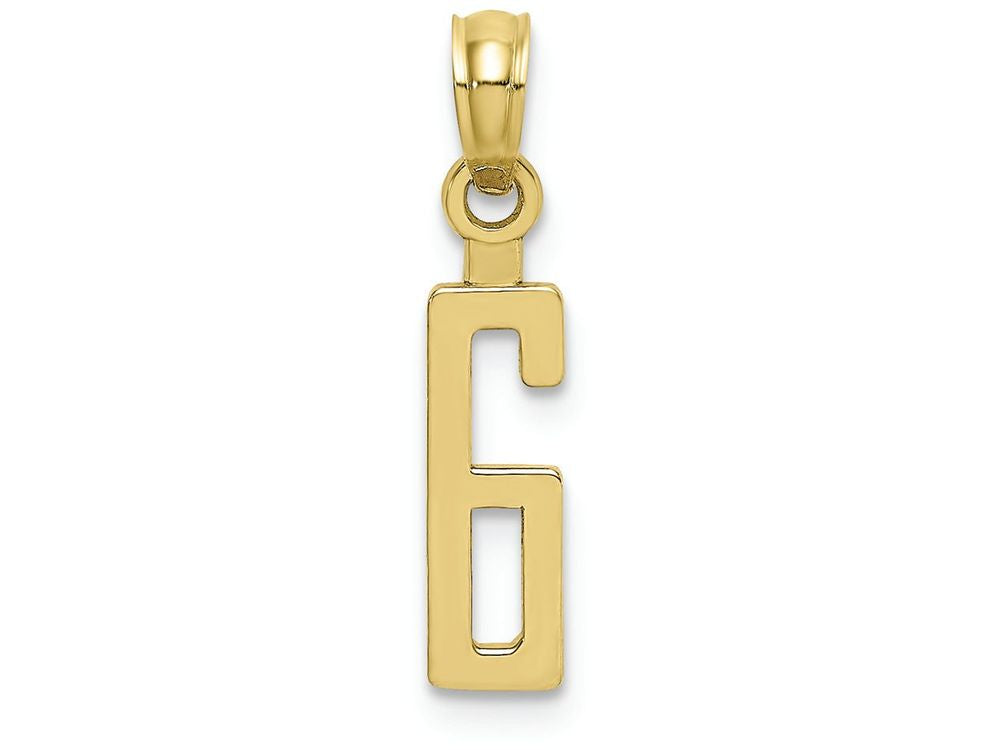 FJC Finejewelers 10k Yellow Gold 6 Block Charm