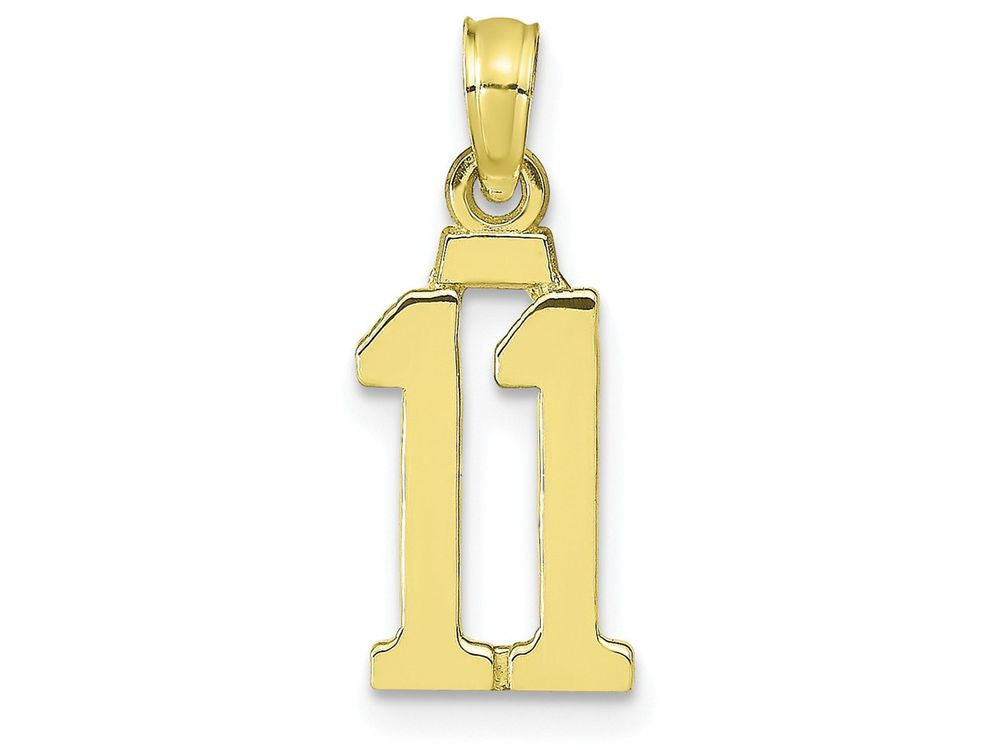 FJC Finejewelers 10k Yellow Gold 11 Block Charm