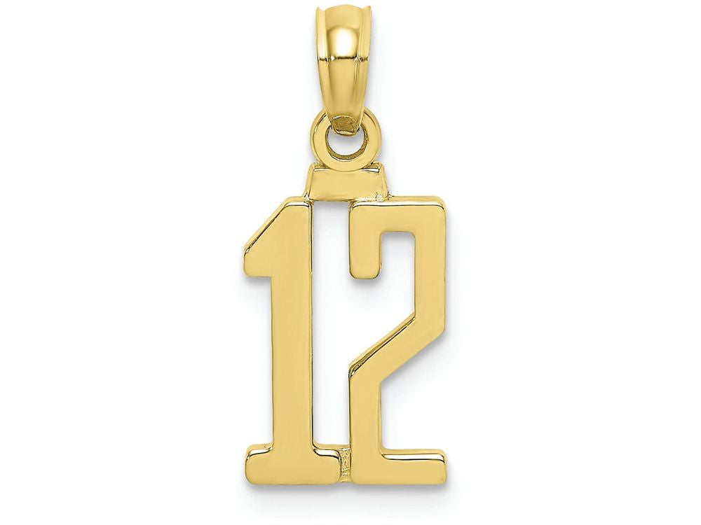 FJC Finejewelers 10k Yellow Gold 12 Block Charm