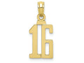 FJC Finejewelers 10k Yellow Gold 16 Block Charm