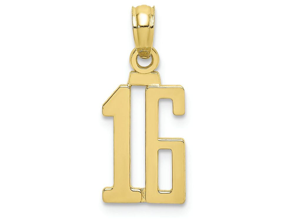 FJC Finejewelers 10k Yellow Gold 16 Block Charm
