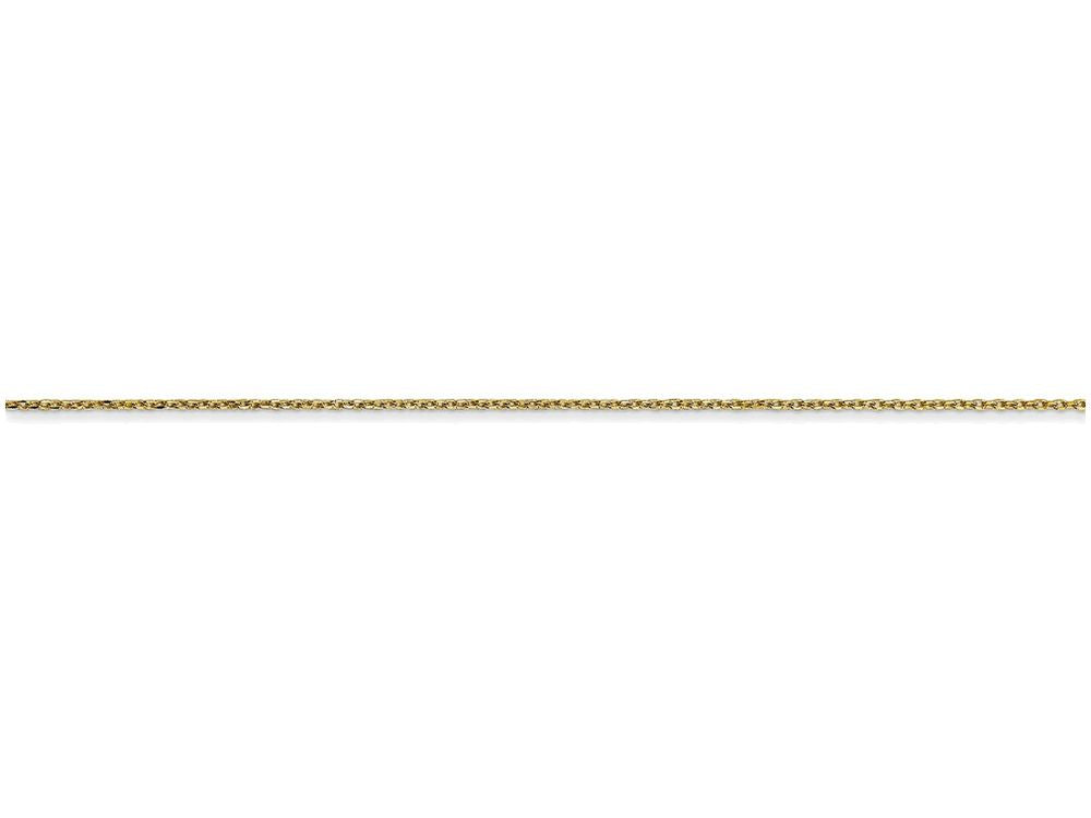 FJC Finejewelers 24 Inch 10k .6mm Solid bright-cut Cable Chain Necklace