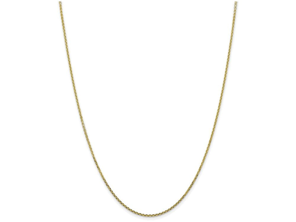FJC Finejewelers 18 Inch 10k 1.3mm Solid bright-cut Cable Chain Necklace