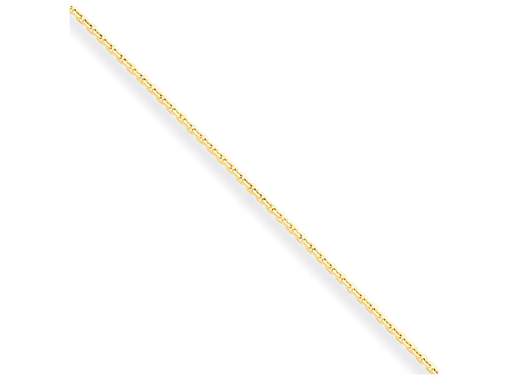 FJC Finejewelers 14 Inch 10k .6mm bright-cut Cable Chain Necklace