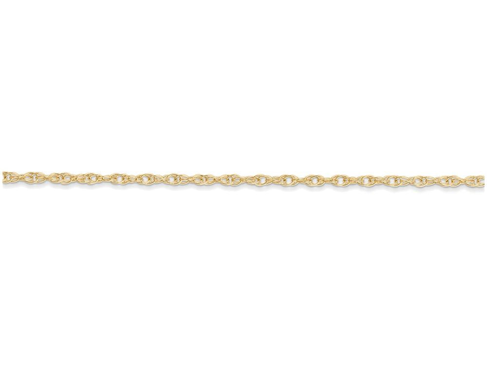 FJC Finejewelers 24 Inch 14k Yellow Gold 1.15mm Carded Cable Rope Chain Necklace