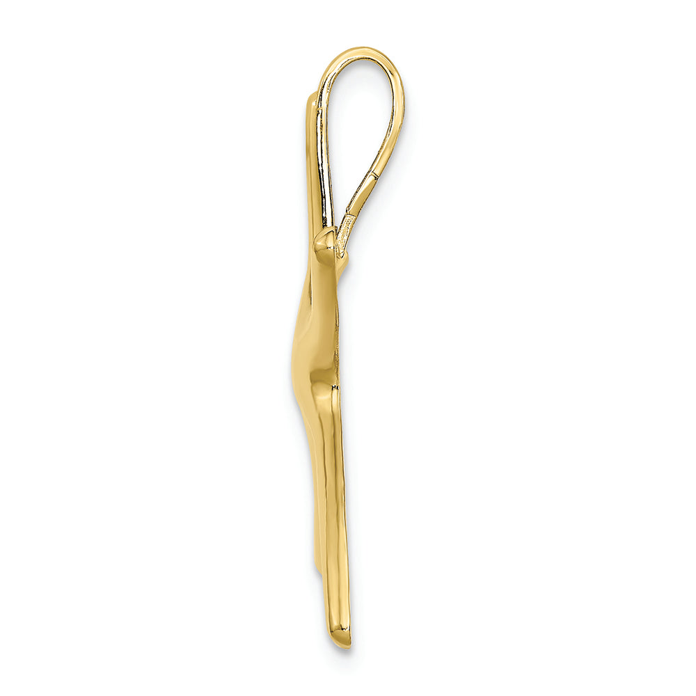 FJC Finejewelers 10k Yellow Gold Dancing Starfish Hidden Bail Charm