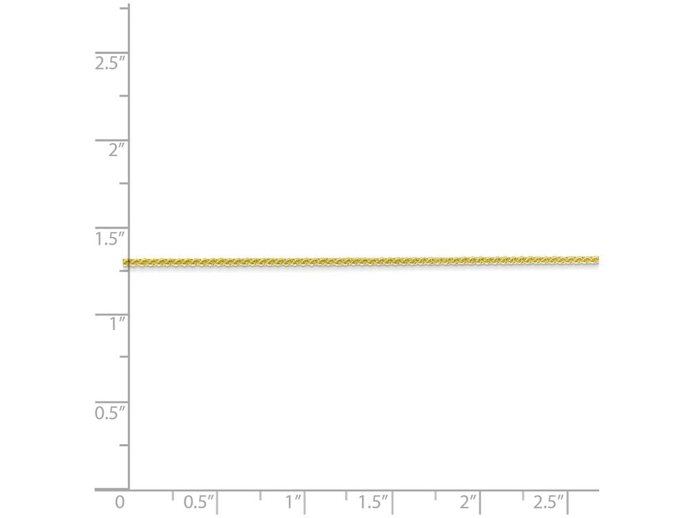 FJC Finejewelers 24 Inch 10k Yellow Gold 1mm Spiga Chain Necklace