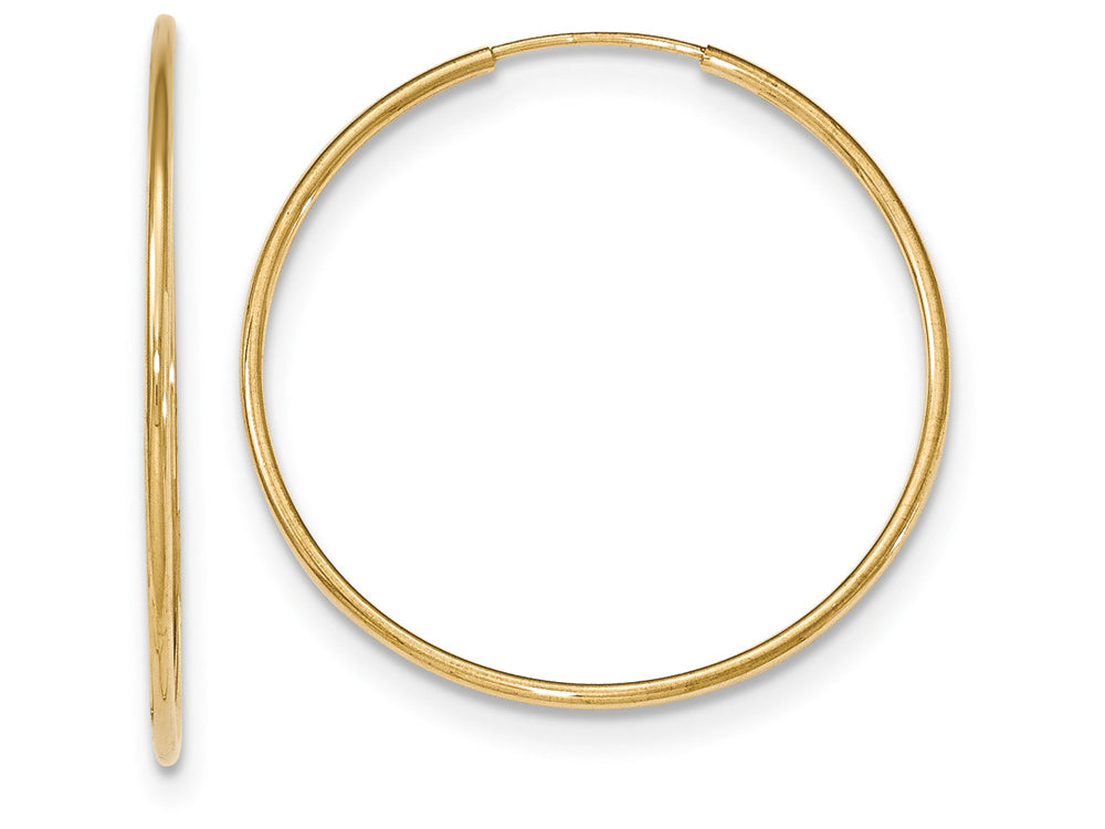FJC Finejewelers 10k Polished Endless Tube Hoop Earrings