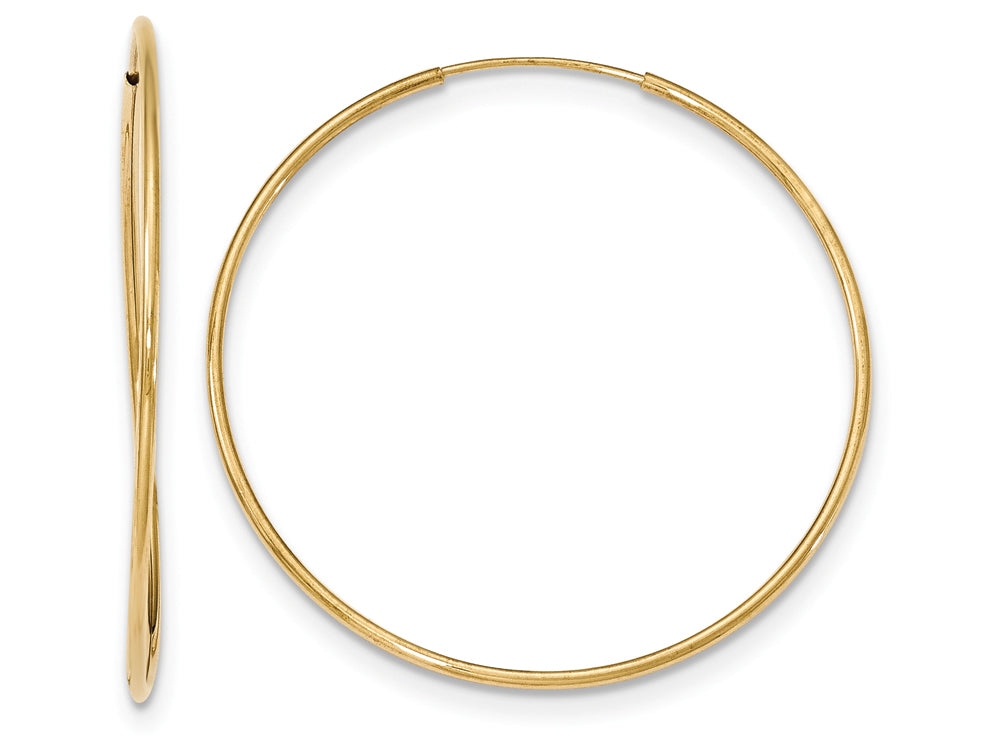 FJC Finejewelers 10k Polished Endless Tube Hoop Earrings