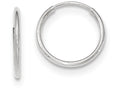 FJC Finejewelers 10k White Gold Endless Hoop Earrings