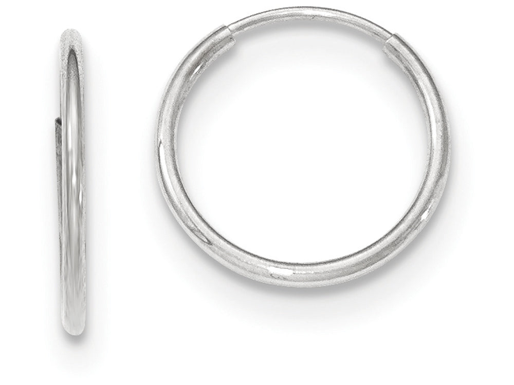 FJC Finejewelers 10k White Gold Endless Hoop Earrings