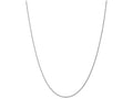 FJC Finejewelers 18 Inch 10k White Gold 1.2mm Machine Made bright-cut Rope Chain Necklace