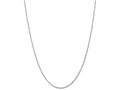 FJC Finejewelers 20 Inch 10k White Gold 1.5mm Machine Made bright-cut Rope Chain Necklace