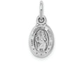 FJC Finejewelers 10k White Gold Saint Christopher Medal Charm