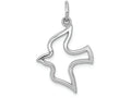 FJC Finejewelers 10k White Gold Dove Charm